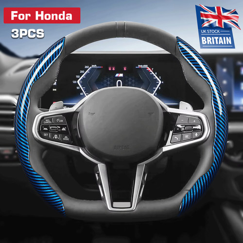 3pcs blue car - steering, wheel