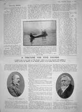 Old Antique Print 1907