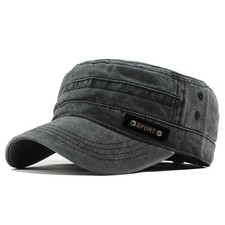 Cotton military hat - cotton, adjustable