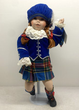 RARE 18" PORCELAIN DOLL "BONNIE" BY KAREN SCOTT / DANBURY MINT - EXCELLENT BOXED