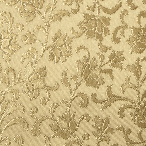 Gold embossed floral leaves - gold,