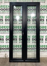 THIN NARROW FRENCH DOORS ALUMINIUM BLACK FRENCH DOORS EXTERNAL EXTERIOR USED