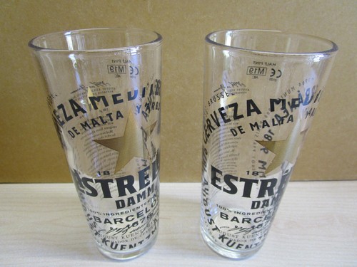 Pair estrella damm beer - pair, of