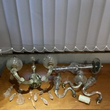 Joblot Of Glass Chandelier Parts Spares Used Spares Or Repairs 