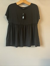 New Jeff & Co Black Smock Top