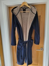Next Mens Blue Wool Robe with