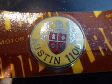  AUSTIN 1100 Original 1960's Quality Gear Lever Badge Key Fob Bonnet NOS