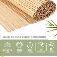 Bamboo Slat Fence Screen Roll Screening Fencing Privacy Sun Panel Garden Outdoor
