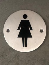 Home Office Garage Guesthouse Toilet Door Ladies Women Female Sign Plate