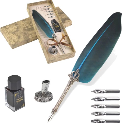 Antique style feather quill - antique-style,