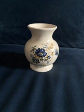 Aldridge Pottery Co, Longton England, Cream & Floral Decorative Flower Vase. VGC