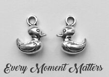  10 x Tibetan Silver CHICK EASTER DUCK CHICK BIRD 3D SOLID 15x12mm Charms