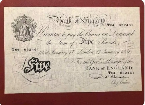 Rare 1951 white note - rare,