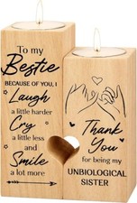 Wooden Candle Holder Heart