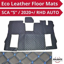 Eco leather floor mats black - black, &