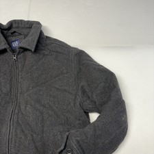 GAP Gray Full Zip Wool Blend