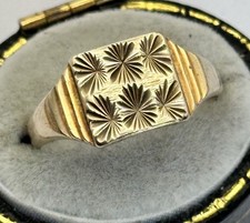Vintage 9ct Yellow Gold Signet