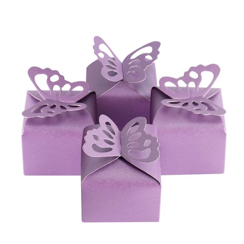 Kslong 50pcs purple - purple, butterfly