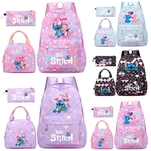3pc girls lilo stitch - stitch, backpack