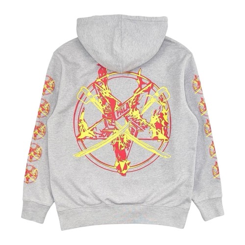 Palace flamed hoodie - hoodie, size