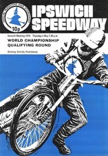 IPSWICH WITCHES--1970'S--SPEEDWAY PROGRAMME BOARD--RETRO PROGRAMME
