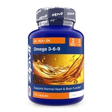 Zipvit Omega 3 6 & 9 1000mg Softgels Supports Heart, Brain, Cholesterol Health