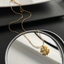 Clover crystal pendant 925 - crystal,