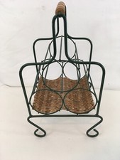 Vtg Formed Steel Wire Rattan