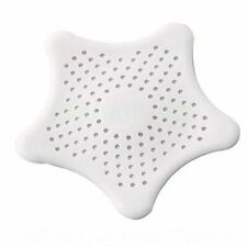 SILICONE SINK STRAINER WHITE Kitchen Bath Waste Drain Hair Catcher Filter NEW UK