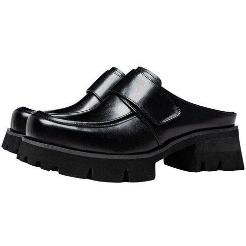 Square toe slip - square, mules