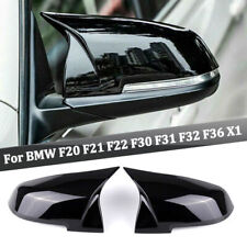 Gloss Black Rear Wing Mirror Cover Cap For BMW F20 F21 F22 F30 F32 F36 X1 F87 M3