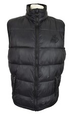 KWD Black Padded Gilet size L Mens Full Zip Outdoors Outerwear Menswear