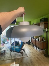 MADE.com Arka Pendant Light Modern Ceiling Lamp - Charcoal Grey Metal RRP £85