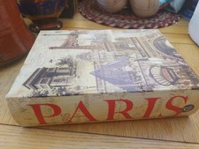 Keepsake Box Designed As A Book With Paris Images 8in By 5ins