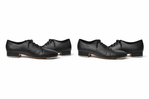 Danshuz black leather tap - danshuz,