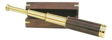 Telescope with wooden handle