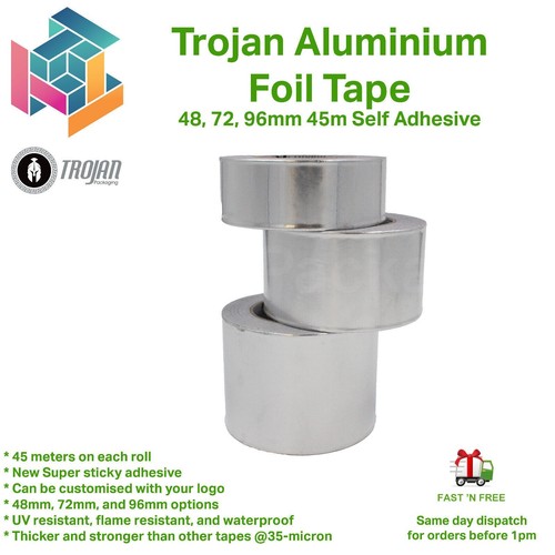 Aluminium foil tape - foil, rolls