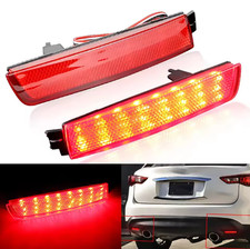 2x LED Red Bumper Reflector