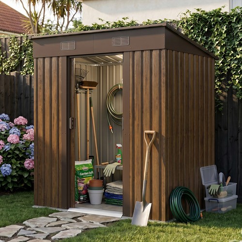 4ft metal garden shed - metal,
