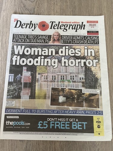 Derby telegraph 2019 - derby, 9/11/2019