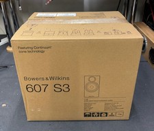 Bowers & Wilkins 607 S3 2-Way Home Hifi Cinema bookshelf Speakers Black Pair #OP
