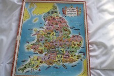 Vintage Wooden Jigsaw Puzzle by Victory depicks industries in England & Wales