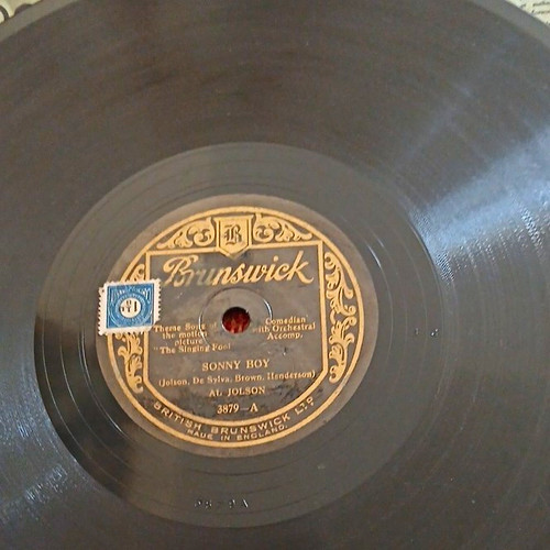 Brunswick 78rpm jolson - brunswick, al