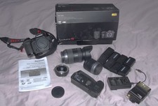 Panasonic Lumix G9 Mirrorless Camera Body 20.3MP Black. Plus 2 Lenses &  grip