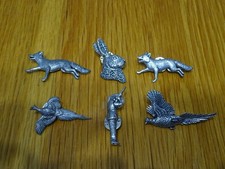 Rare Vintage Small Job Lot 6 Different Hunting Shooting Field Sports Pin Badges