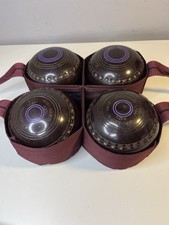 Henselite Super Grip Bowls x4 Size 6 BIBC F94  with Carry Holdall