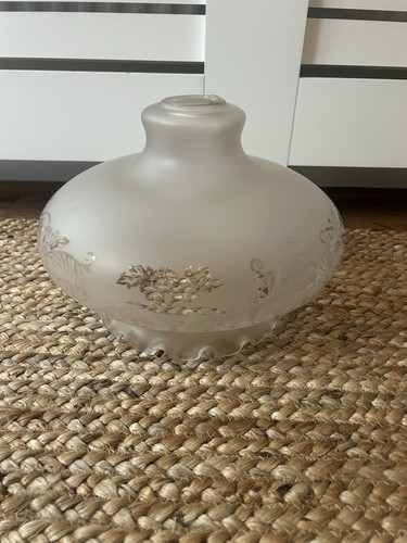 Vintage glass lamp - vintage, milk