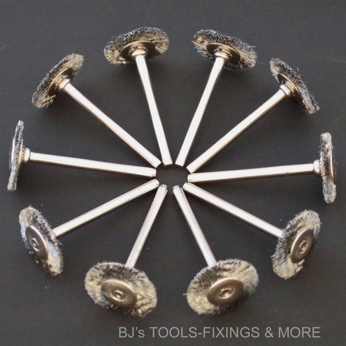 Steel wire wheel brushes - 10,