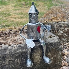 Garden Ornaments and Statues Wall Shelf TIN MAN Sculpture Figurine Outdoor Decor