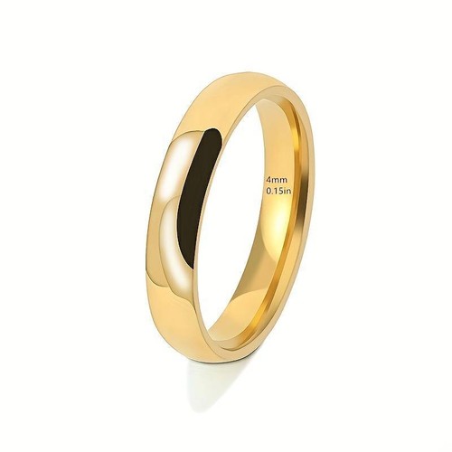 Wedding band 4mm - wedding, gold